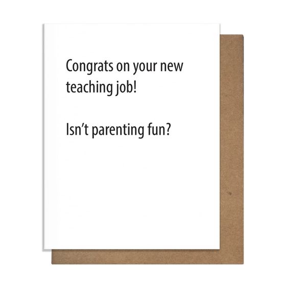 New Teaching Job Card