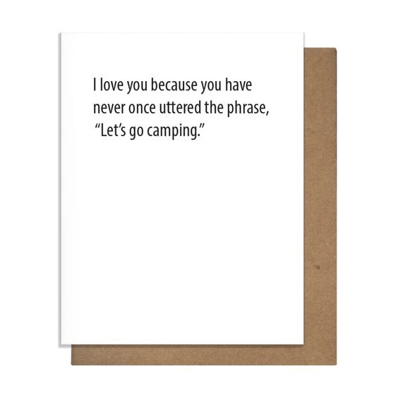 Let's Go Camping Card